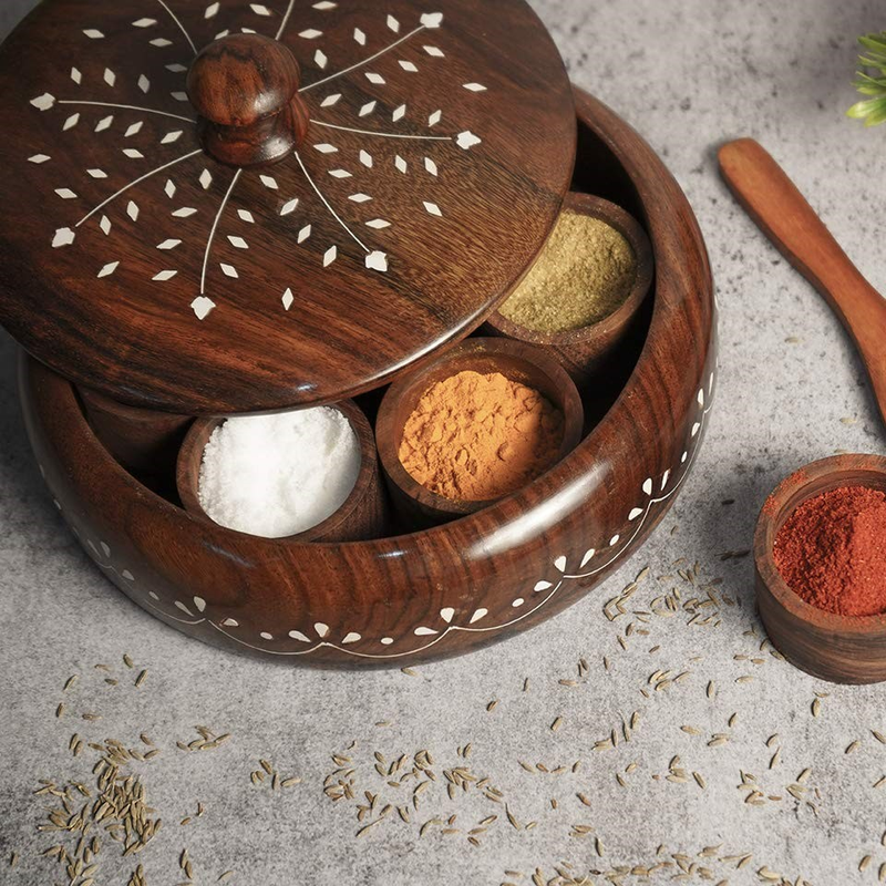Handicraft Sheesham Wooden Masala Box