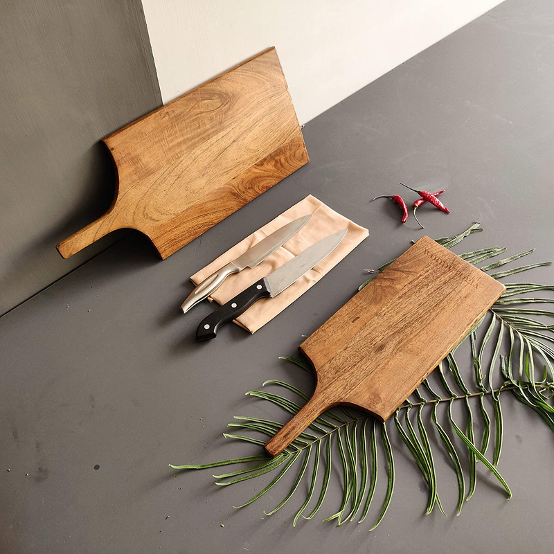 Handyfiner Acacia Wood Chopping Board (Set Of 2)